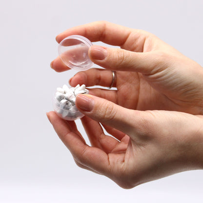 BOMBA DE BAÑO CON PULSERA DE JASPE BLANCO