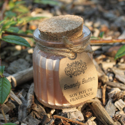 VELA DE CERA DE SOJA EN TARRO - MANTEQUILLA BRANDY