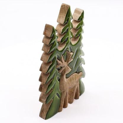 DECORACIÓN DE BOSQUE - CIERVO EN EL BOSQUE