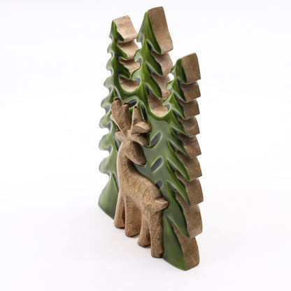 DECORACIÓN DE BOSQUE - CIERVO EN EL BOSQUE