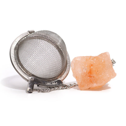 COLADOR DE TÉ CON PIEDRA PRECIOSA - CORNALINA