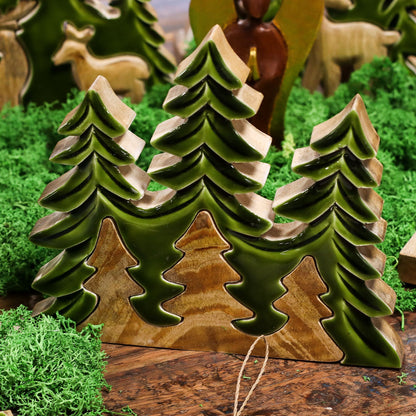 DECORACIÓN DE BOSQUE - TRES ÁRBOLES EN EL BOSQUE