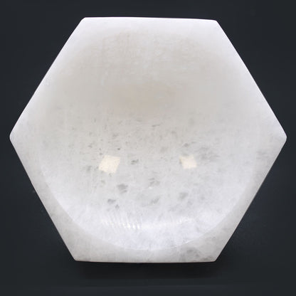 CUENCO SELENITA - HEXAGONAL 15CM