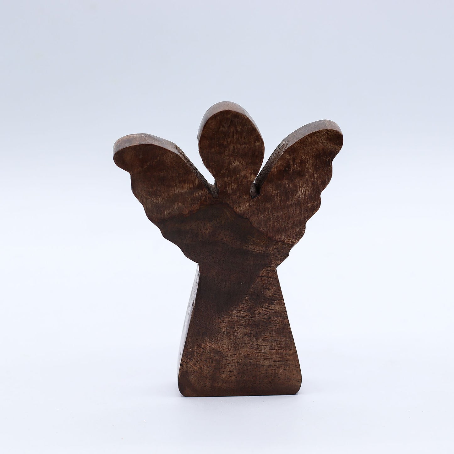 ÁNGEL DE MADERA - ALAS DORADAS 12CM