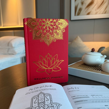 CUADERNO DE BIENESTAR Y GRATITUD - MANDALA Y LOTO - 120 PÁGINAS