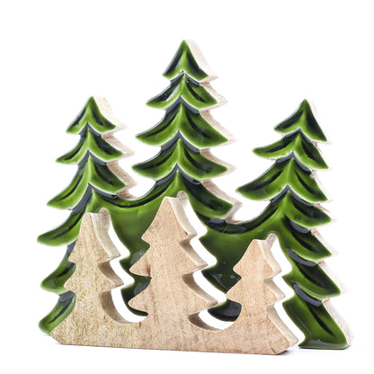 DECORACIÓN DE BOSQUE - TRES ÁRBOLES EN EL BOSQUE