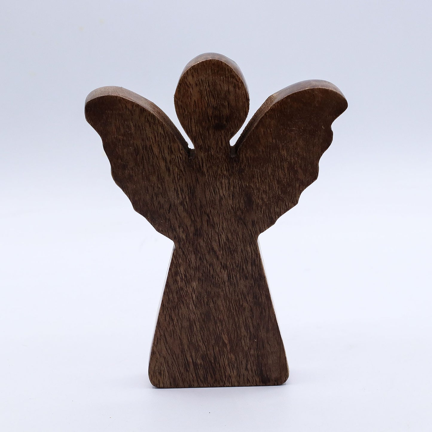 ÁNGEL DE MADERA - ALAS DORADAS 16CM