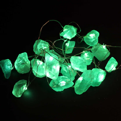 LUCES CON PIEDRAS - JADE VERDE