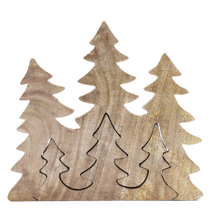 DECORACIÓN DE BOSQUE - TRES ÁRBOLES EN EL BOSQUE