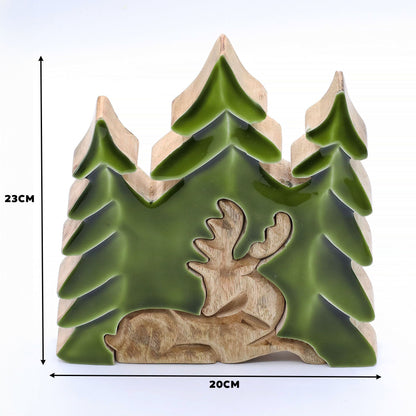 DECORACIÓN DE BOSQUE - CIERVO EN EL BOSQUE