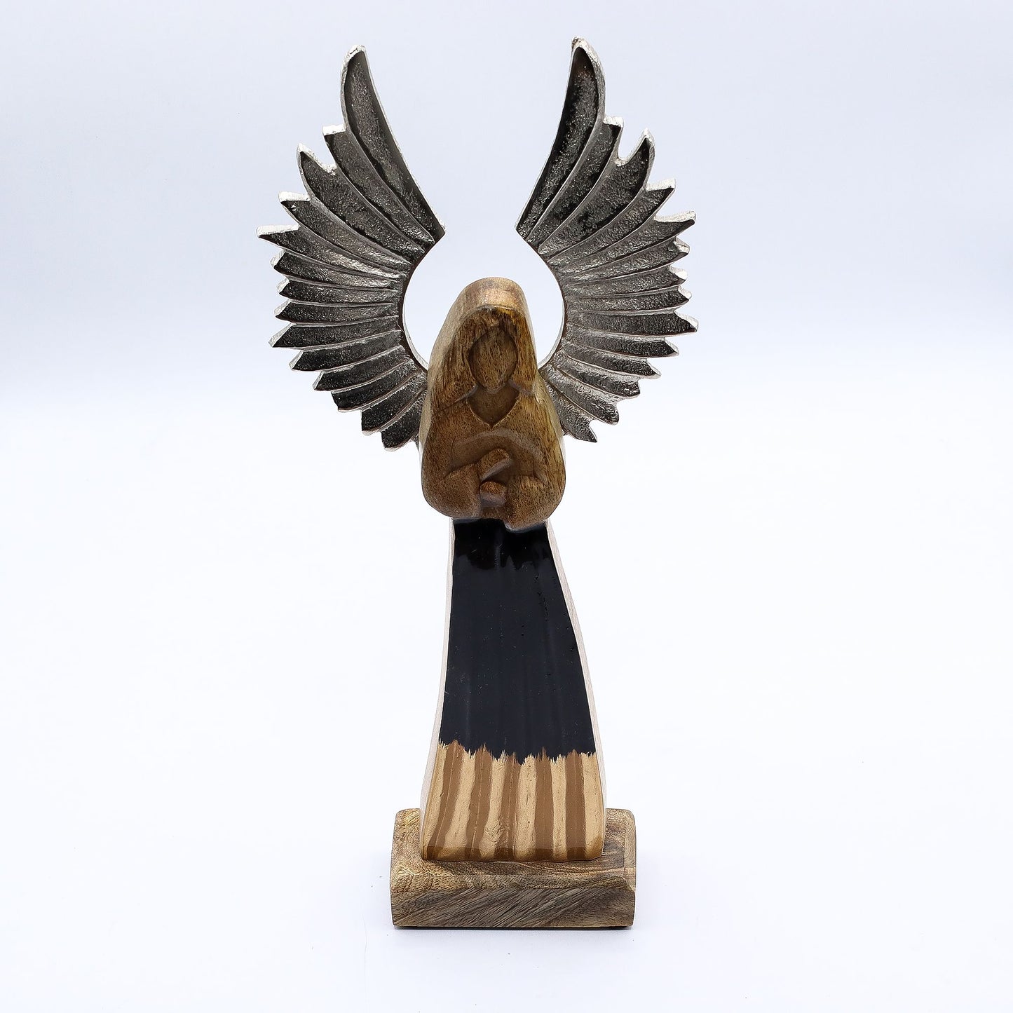ÁNGEL DE MADERA - ÁNGEL GUARDIÁN 40CM