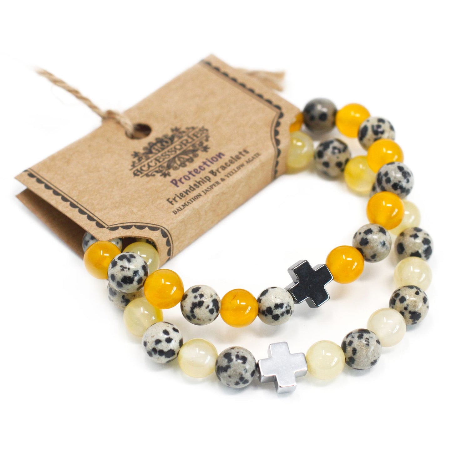 2 PULSERAS DE LA AMISTAD CON PIEDRAS PRECIOSAS - PROTECCIÓN