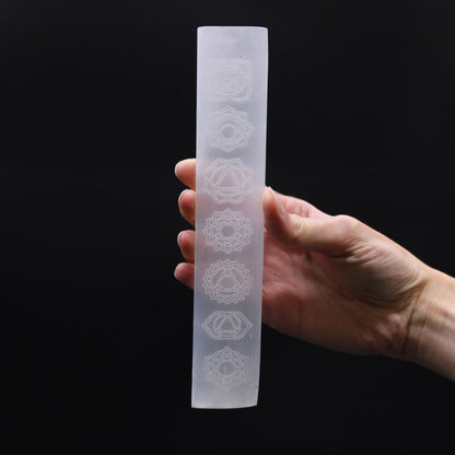 PLACA DE CARGA SELENITA - CHAKRA 20CM