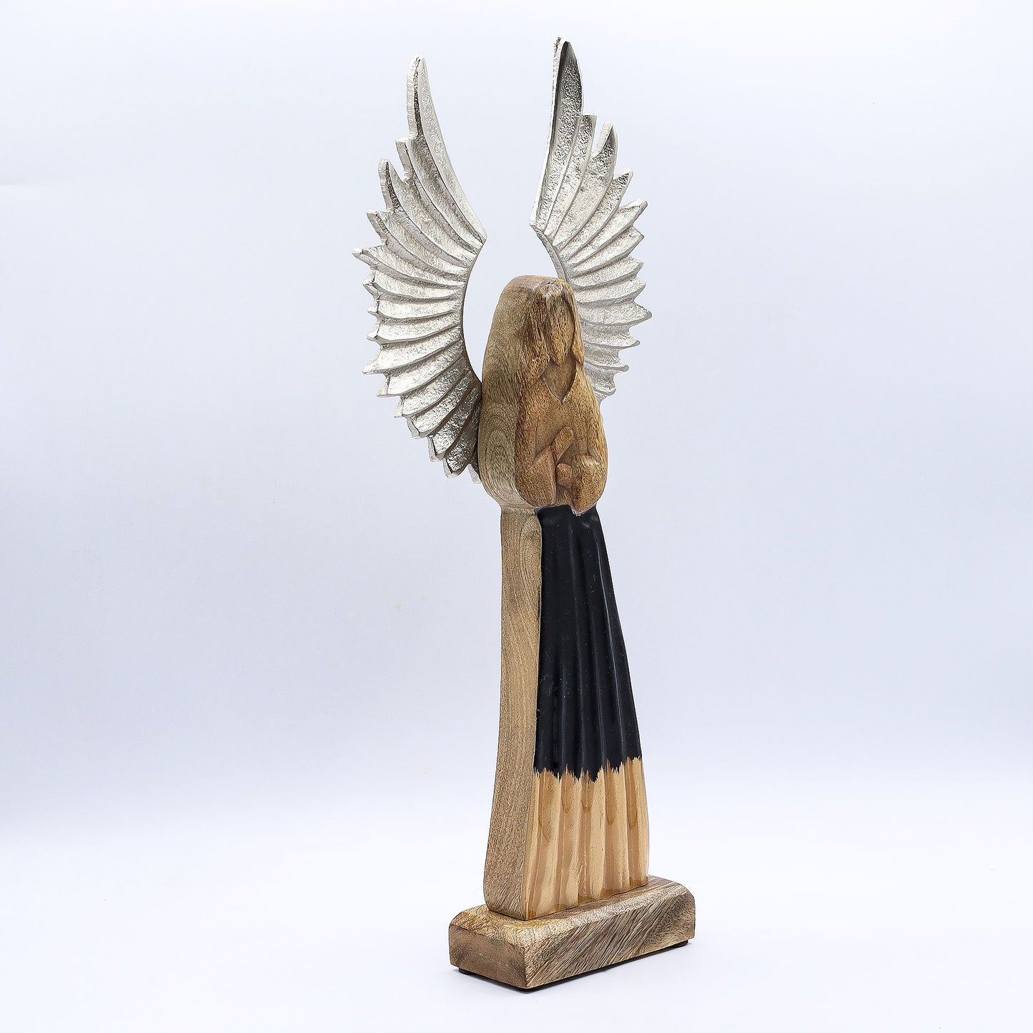 ÁNGEL DE MADERA - ÁNGEL GUARDIÁN 40CM