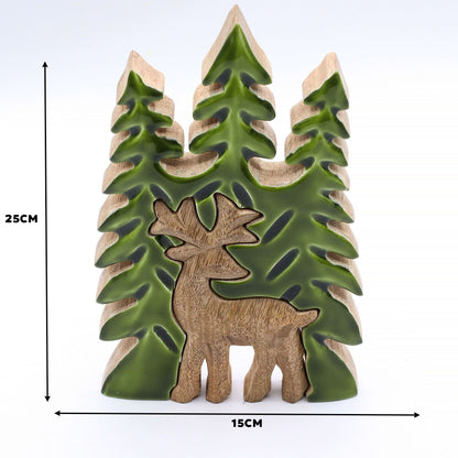 DECORACIÓN DE BOSQUE - CIERVO EN EL BOSQUE
