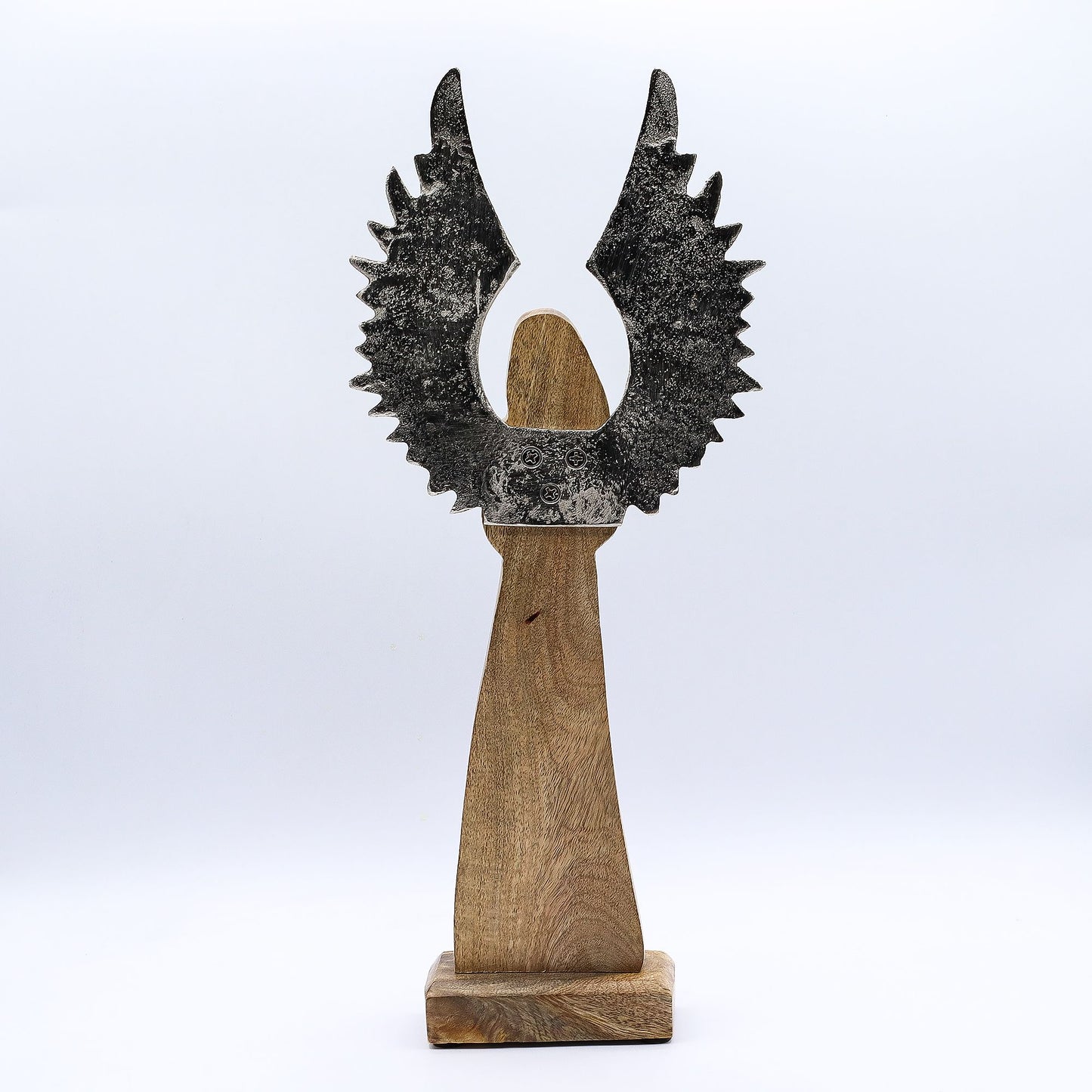 ÁNGEL DE MADERA - ÁNGEL GUARDIÁN 40CM