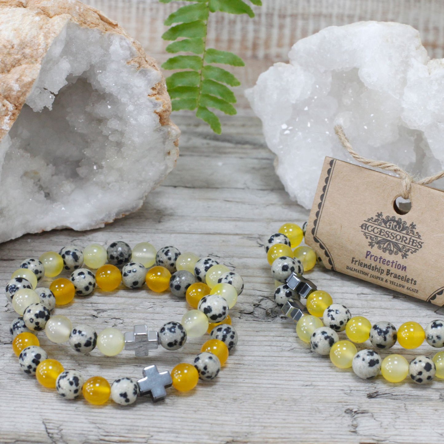 2 PULSERAS DE LA AMISTAD CON PIEDRAS PRECIOSAS - PROTECCIÓN