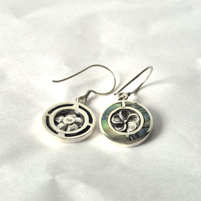 PENDIENTES DE NÁCAR Y PLATA 925 - FRANGIPANI