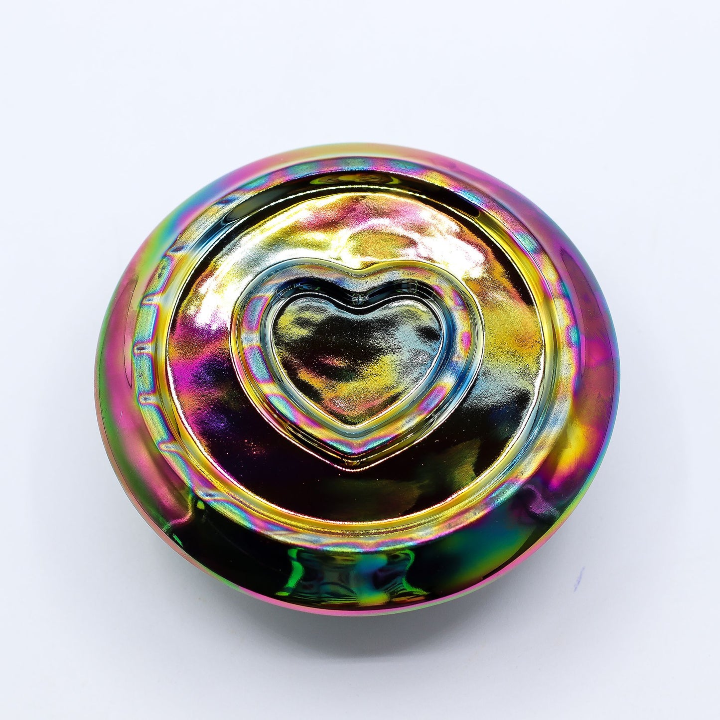 SOPORTE CERÁMICO PARA INCIENSO - ARCOÍRIS METÁLICO