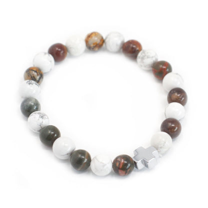 2 PULSERAS DE LA AMISTAD CON PIEDRAS PRECIOSAS - PAZ