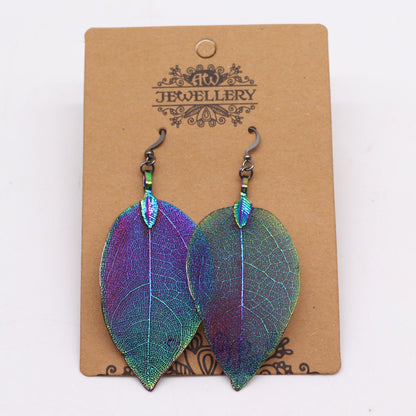 PENDIENTES HOJA DE VALOR - MULTICOLOR