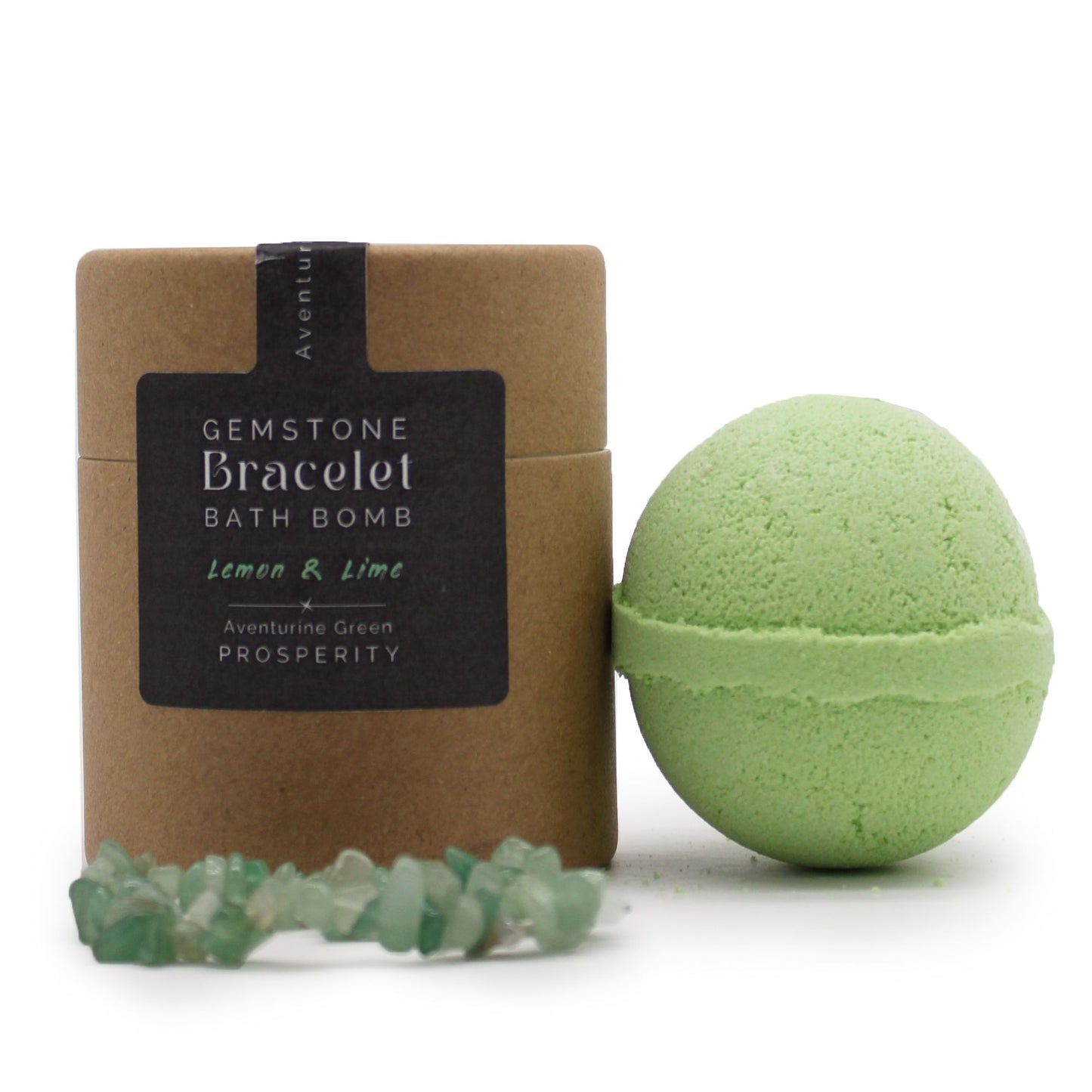 BOMBA DE BAÑO CON PULSERA DE AVENTURINA VERDE