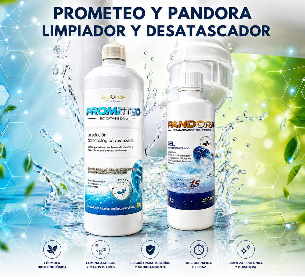 PACK PROMETEO + PANDORA - LIMPIADOR Y DESATASCADOR