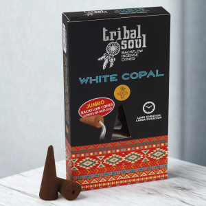 INCIENSO DE FLUJO INVERSO - TRIBAL SOUL - COPAL BLANCO